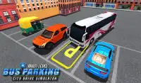 tráfego ônibus dirigir estacionamento simulador Screen Shot 0