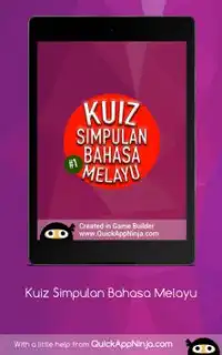 Kuiz Simpulan Bahasa Melayu Screen Shot 18