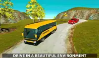 High School Bus Games 2018: Extreme Off-road Trip Screen Shot 13