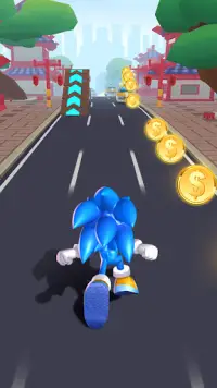 Blue Hedgehog Run: Super Runner Screen Shot 4