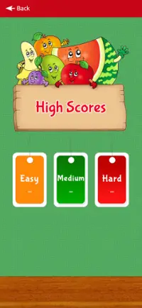 Fruits and Vegetables Memory Match Game Screen Shot 4