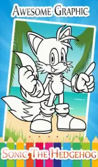 Coloring pages for bash sonic fans Screen Shot 2