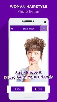 Woman Hairstyle Photo Editor Screen Shot 4