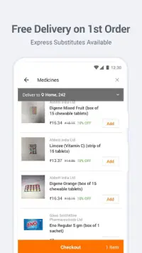 Medlife Xpress (Bengaluru): 2hrs Medicine Delivery Screen Shot 1