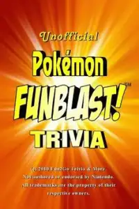 Pokemon FunBlast! Trivia LT Screen Shot 1