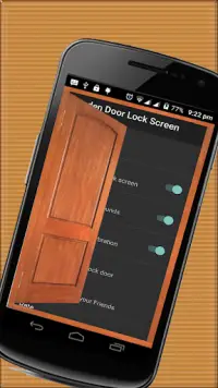 Wooden Door Lock Screen Screen Shot 2