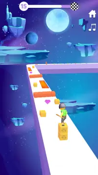 Cube Surfer 3D Race: Built Tower Run Screen Shot 0
