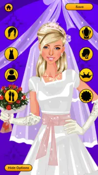 Wedding Dress Up Games - Free Bridal Look Makeover Screen Shot 2