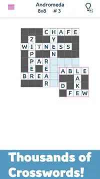Crosswords(Fill-Ins Chainword) Screen Shot 2
