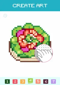 Pixel Art Food And Drink Color By Number Screen Shot 5