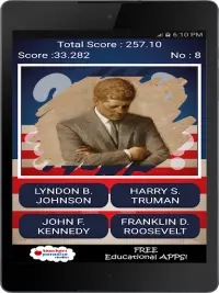 US President Quiz - Presidents Scratch Quiz Game Screen Shot 10