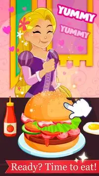 Rapunzel burger maker Screen Shot 2