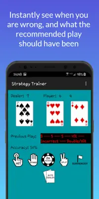 Blackjack Strategy Trainer Screen Shot 3