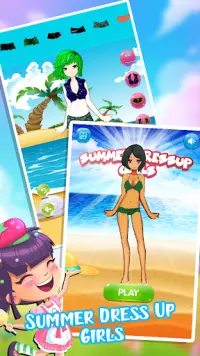 Dress Up Summer Beach For Girls Screen Shot 0