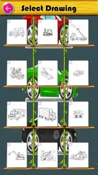 coloring cars and bus Screen Shot 1