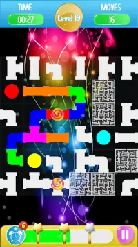 Conn: abstract color pipe plumber puzzle Screen Shot 0