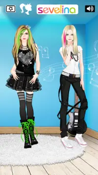 Avril Lavigne Dress Up juego Screen Shot 2