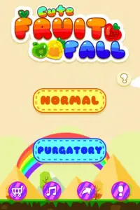 Cute Fruit Fall Screen Shot 1