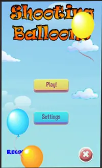 Shooting Balloons Screen Shot 1