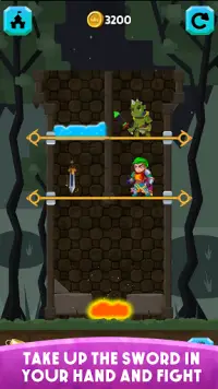 Hero Save Princess-무료 퍼즐 게임 Screen Shot 2