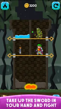 Hero Save Princess - ألعاب الألغاز المجانية Screen Shot 2