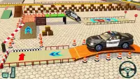 super polícia carro estacionamento simulação Screen Shot 3