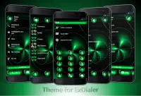 Dialer Theme Spheres Green Screen Shot 0