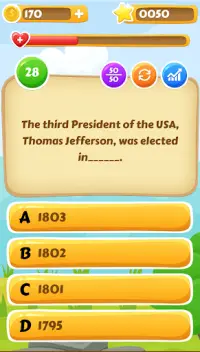 US History Trivia : American History Quiz Game Screen Shot 0