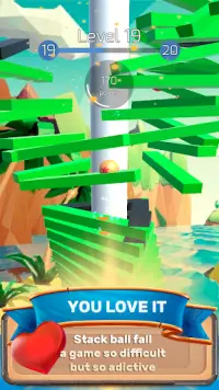 The Stack Tower : Ball Fall game 3d stick blocks ☄ Screen Shot 6