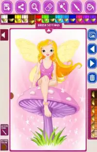 Fairy Princess Coloring Screen Shot 0