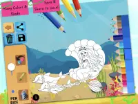 Sirena da colorare per bambini Screen Shot 8