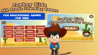 Cowboy Fourth Grade Games Screen Shot 2