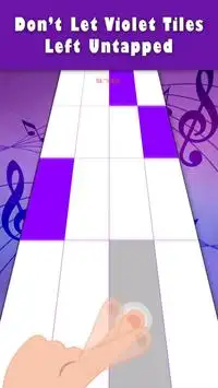 Violet Piano Tiles Screen Shot 0
