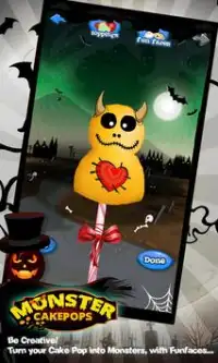 Monster Cake Pop Halloween Screen Shot 1