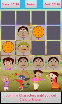 Chhota Bheem 2048 Game Screen Shot 0