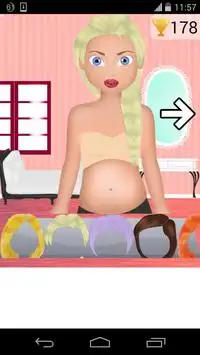 妊娠ドレッシングゲーム Screen Shot 2