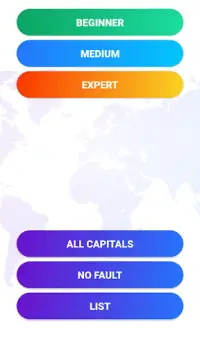 Capital Cities Quiz Game Screen Shot 2