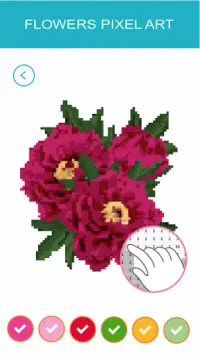 Flowers Pixel Art Color By Number Screen Shot 1