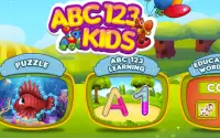 ABC 123 Kid Aprenda palavras em inglês, pronúncia Screen Shot 0