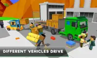 Uphill Blocky Truck Simulator 2018 Screen Shot 3