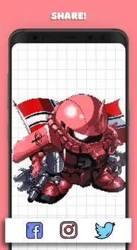 Transformer Pixel Art - Draw Robot Color by Number Screen Shot 3