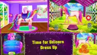 यूनिकॉर्न डैश और नृत्य - फिटनेस और ड्रेस अप गेम्स Screen Shot 2