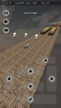 Long Run Knight убегая 3D Screen Shot 3