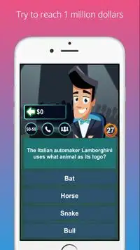 Millionaire Quiz Screen Shot 4