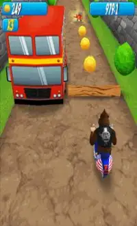 Monkey MOTO Racing 3D Screen Shot 3