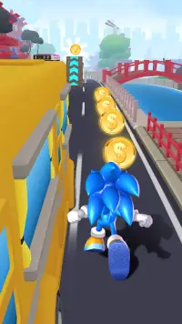 Blue Hedgehog Run: Super Runner Screen Shot 2