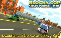 Blocky Cop Pursuit Craft Вор Screen Shot 1