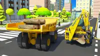 Simulador de excavadora - grúa Juegos Screen Shot 3