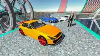 Killer Flugkunststück Auto Rennen eilen, fahren 3D Screen Shot 0