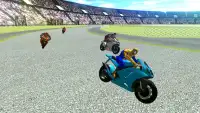 Super Hero Moto Highway Bike Racer Games Screen Shot 3